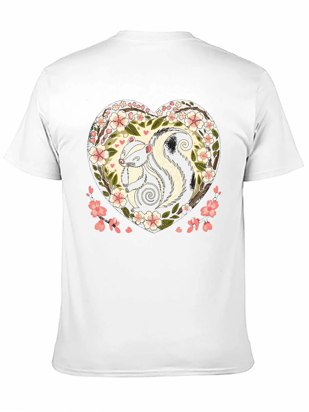Skunk Heart Graphic Tee - Cute Animal Shirt product image 9