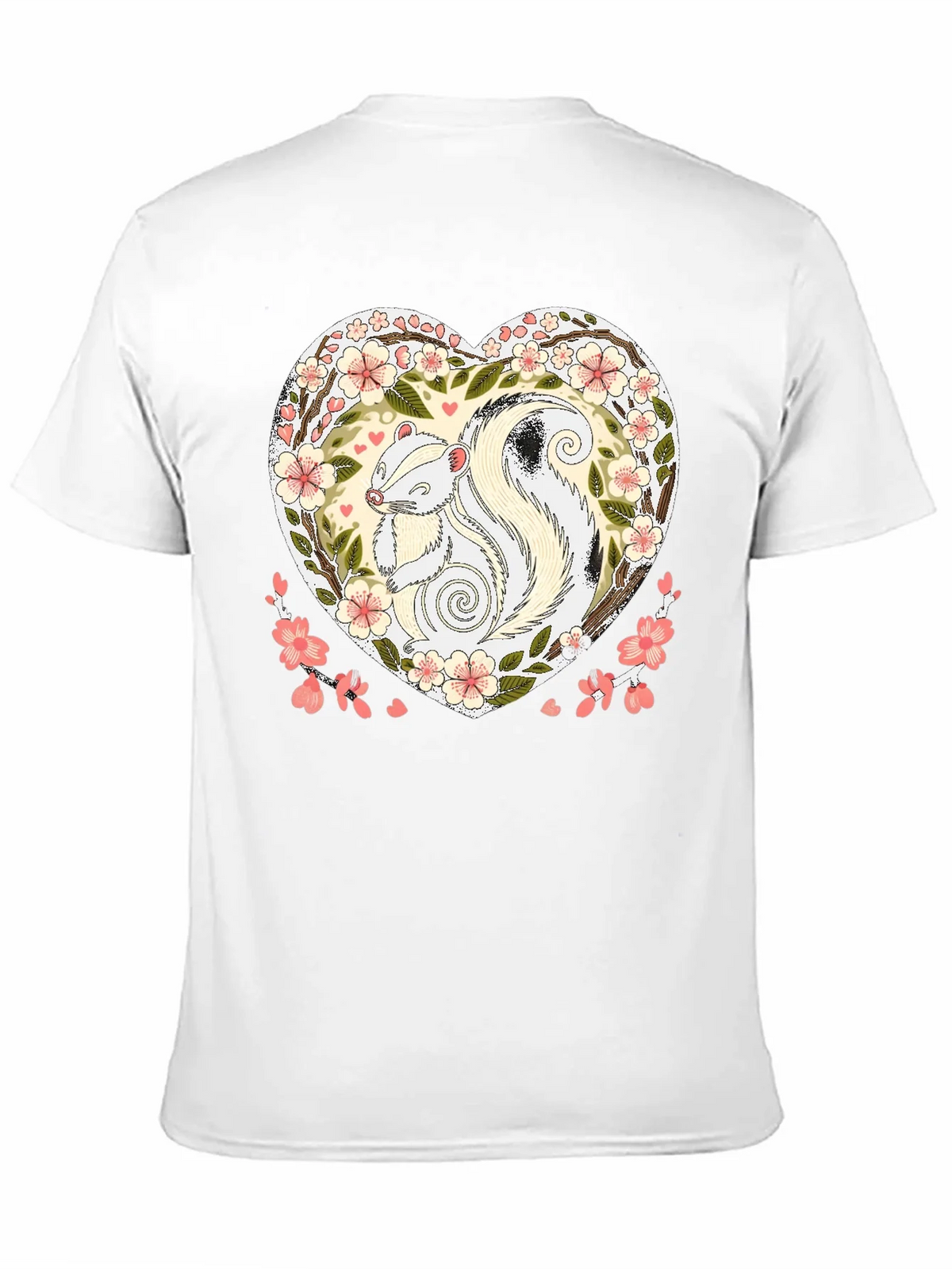 Skunk Heart Graphic Tee - Cute Animal Shirt product image 9