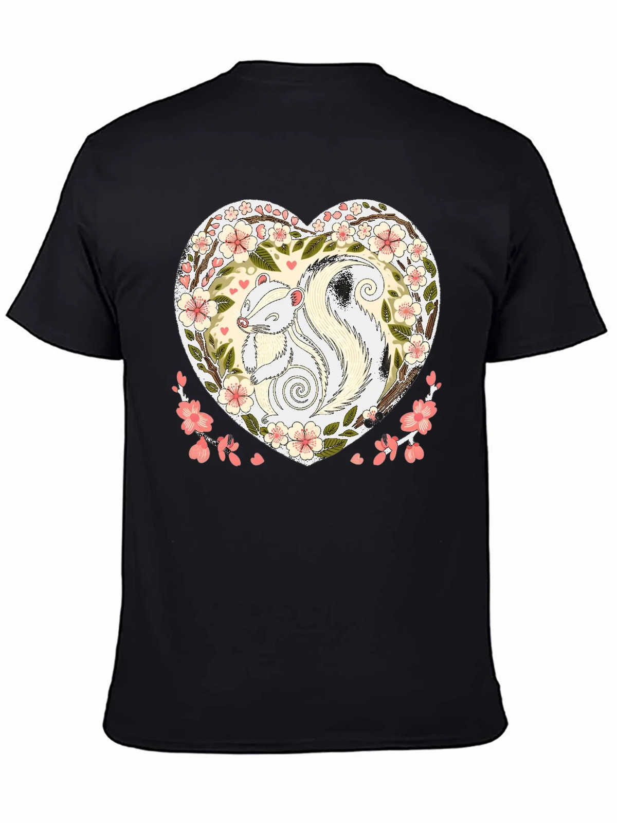 Skunk Heart Graphic Tee - Cute Animal Shirt product image 3