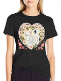Skunk Heart Graphic Tee - Cute Animal Shirt product image 1