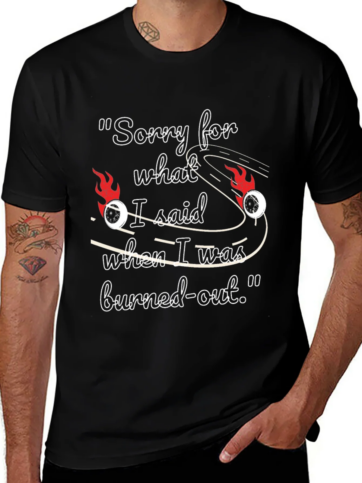 Burned-Out Humor T-Shirt product image 1