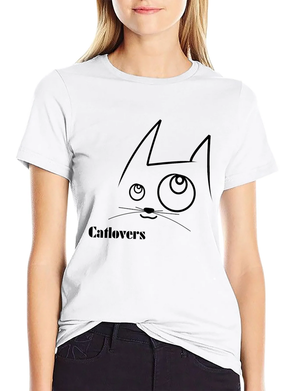 Catlovers Graphic Tee - Black product image 8