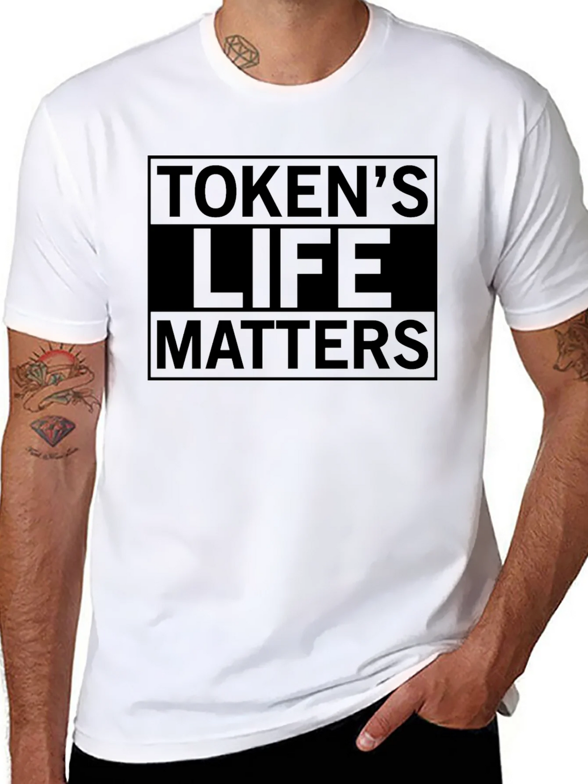 Tokens Life Matters Black Graphic T-Shirt product image 7