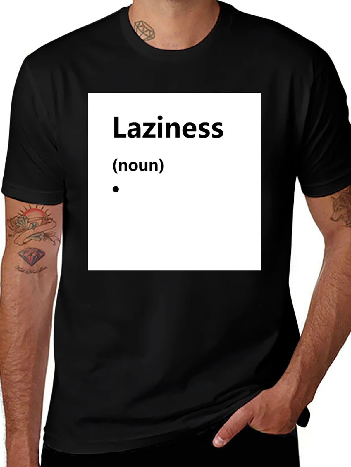 Laziness Definition T-Shirt - Funny Slogan Tee product image 1