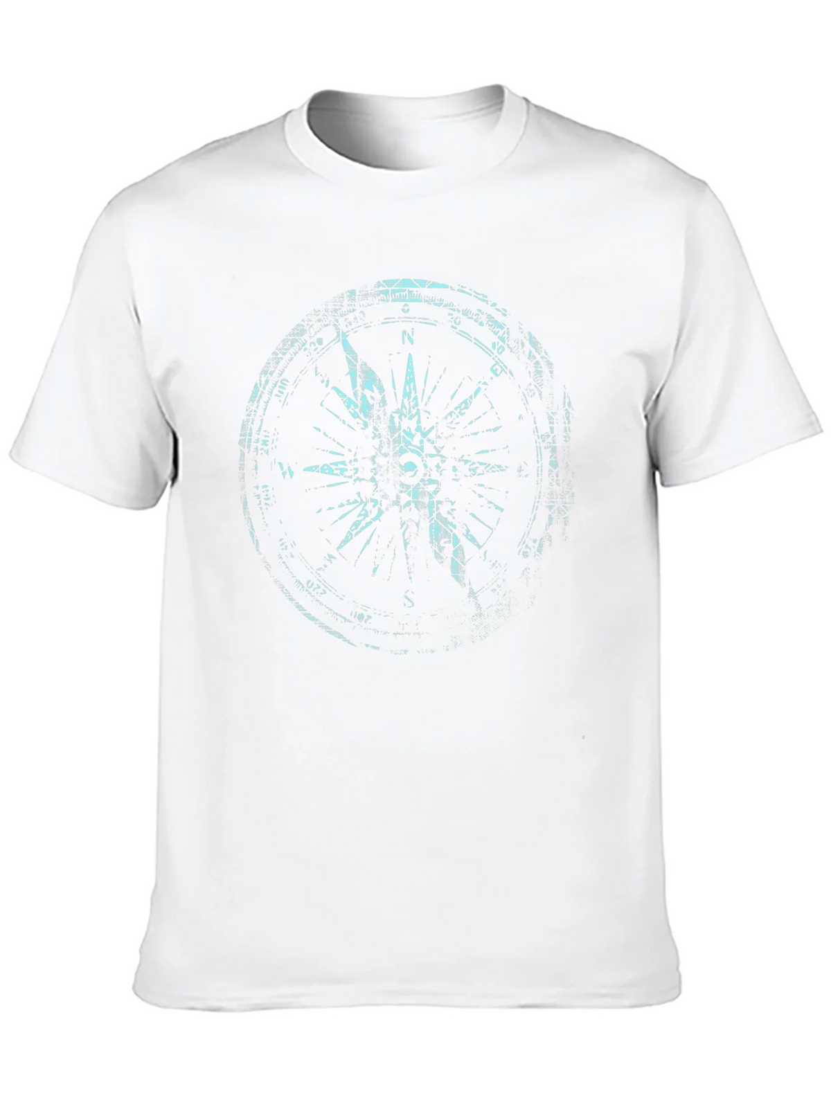 Mens Black Compass Graphic Print Tee product image 7