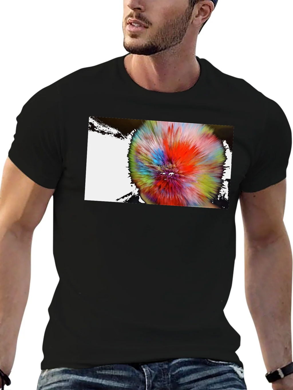 Abstract Burst Graphic Tee - Modern Art Shirt product image 6