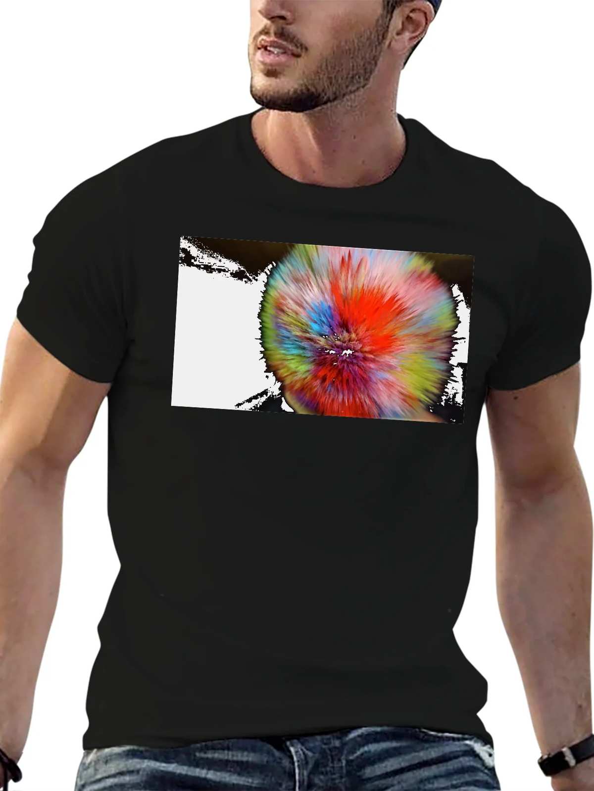 Abstract Burst Graphic Tee - Modern Art Shirt product image 6
