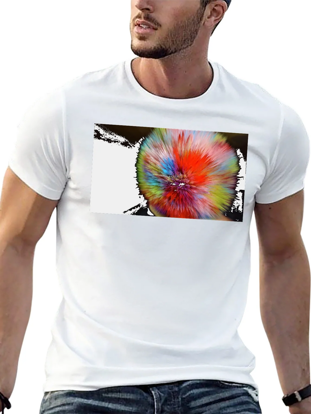 Abstract Burst Graphic Tee - Modern Art Shirt product image 12