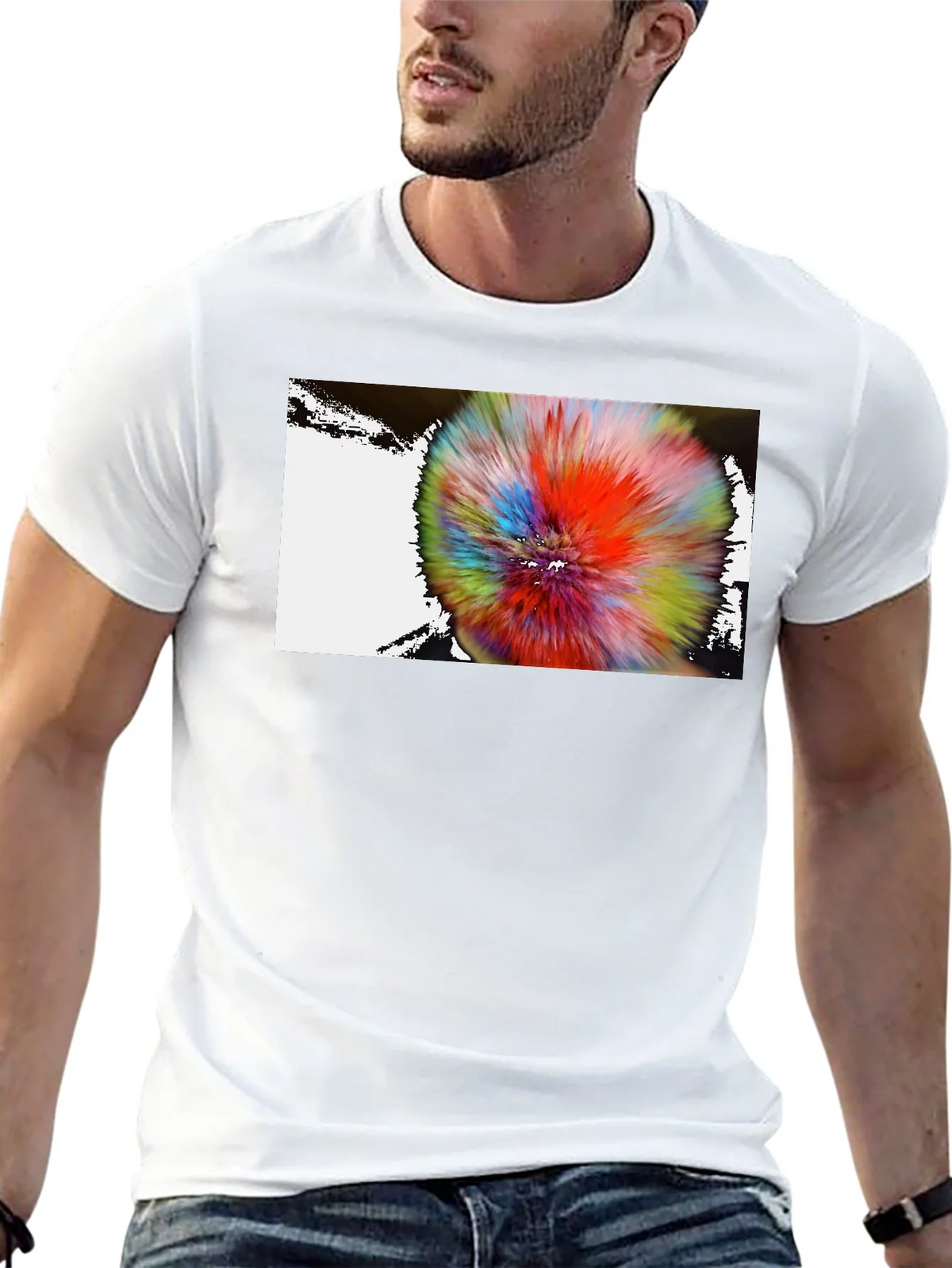 Abstract Burst Graphic Tee - Modern Art Shirt product image 12