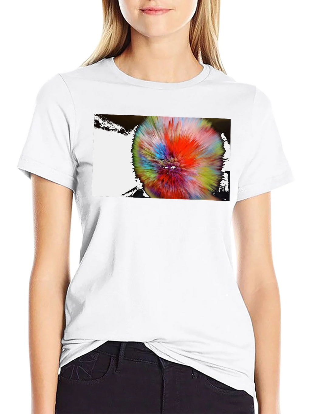 Abstract Burst Graphic Tee - Modern Art Shirt product image 8