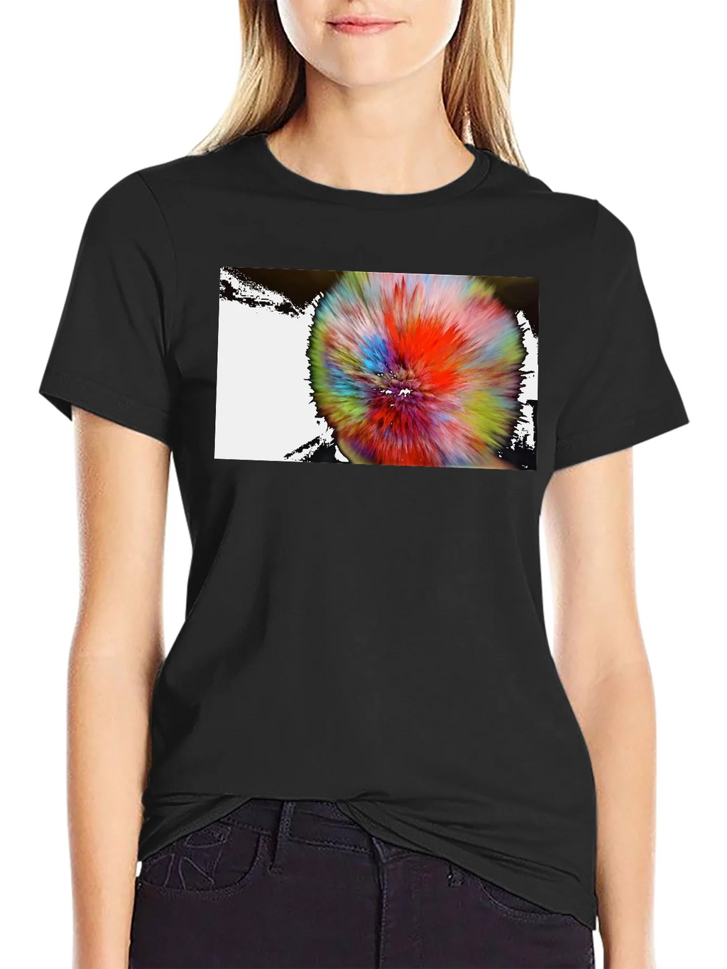 Abstract Burst Graphic Tee - Modern Art Shirt product image 2