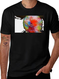 Abstract Burst Graphic Tee - Modern Art Shirt product image 1