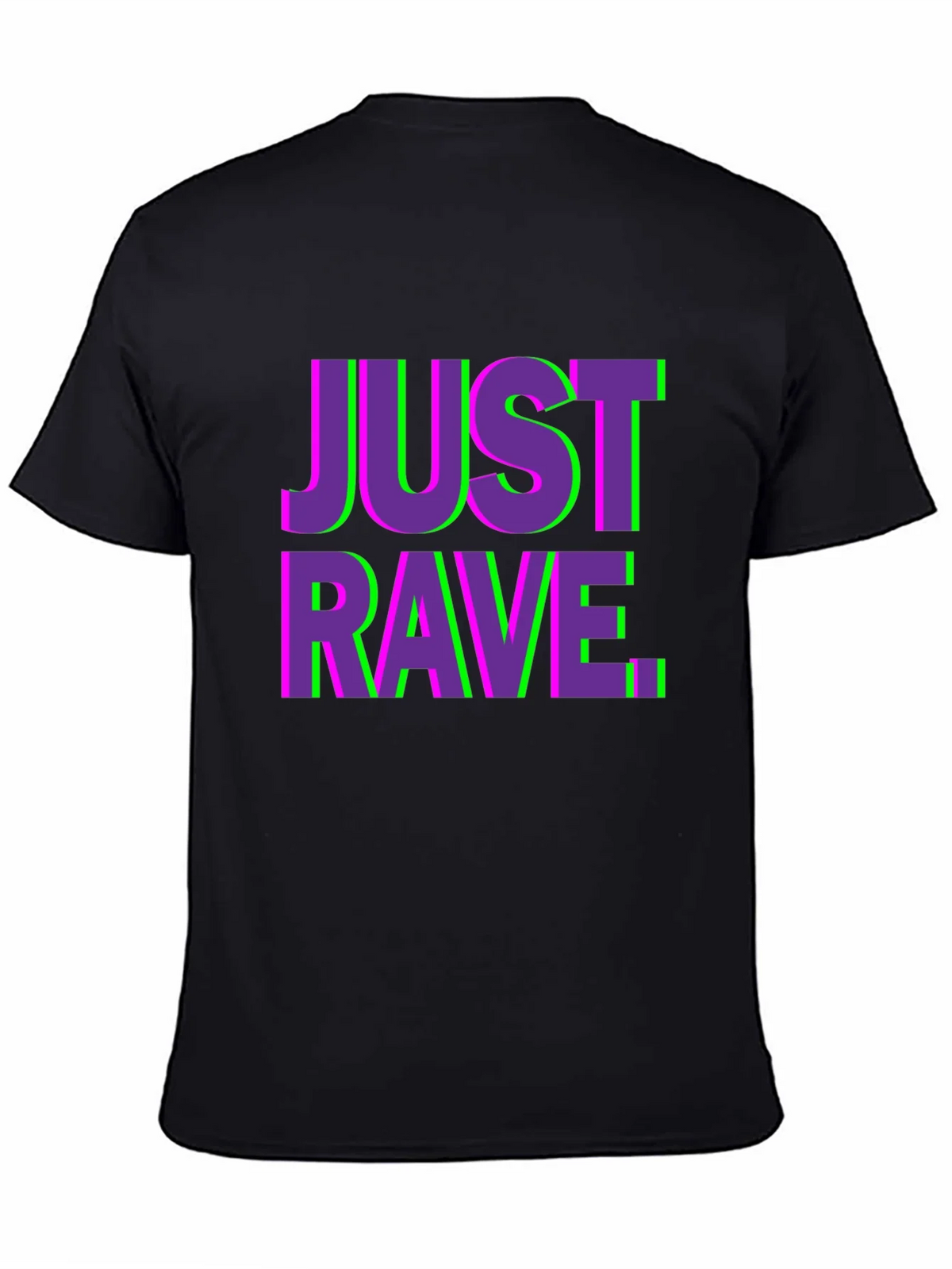 Just Rave Graphic T-Shirt - Black Short Sleeve Tee product image 3