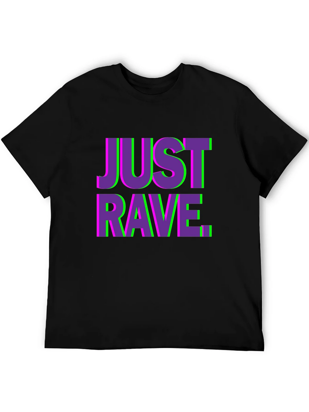 Just Rave Graphic T-Shirt - Black Short Sleeve Tee product image 4