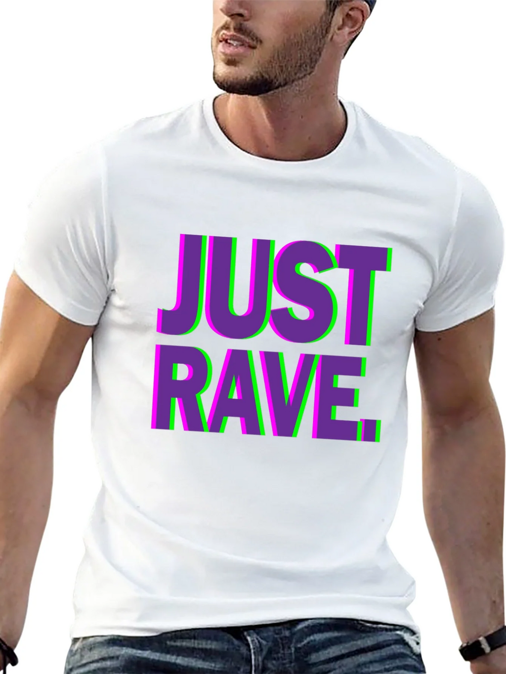 Just Rave Graphic T-Shirt - Black Short Sleeve Tee product image 11