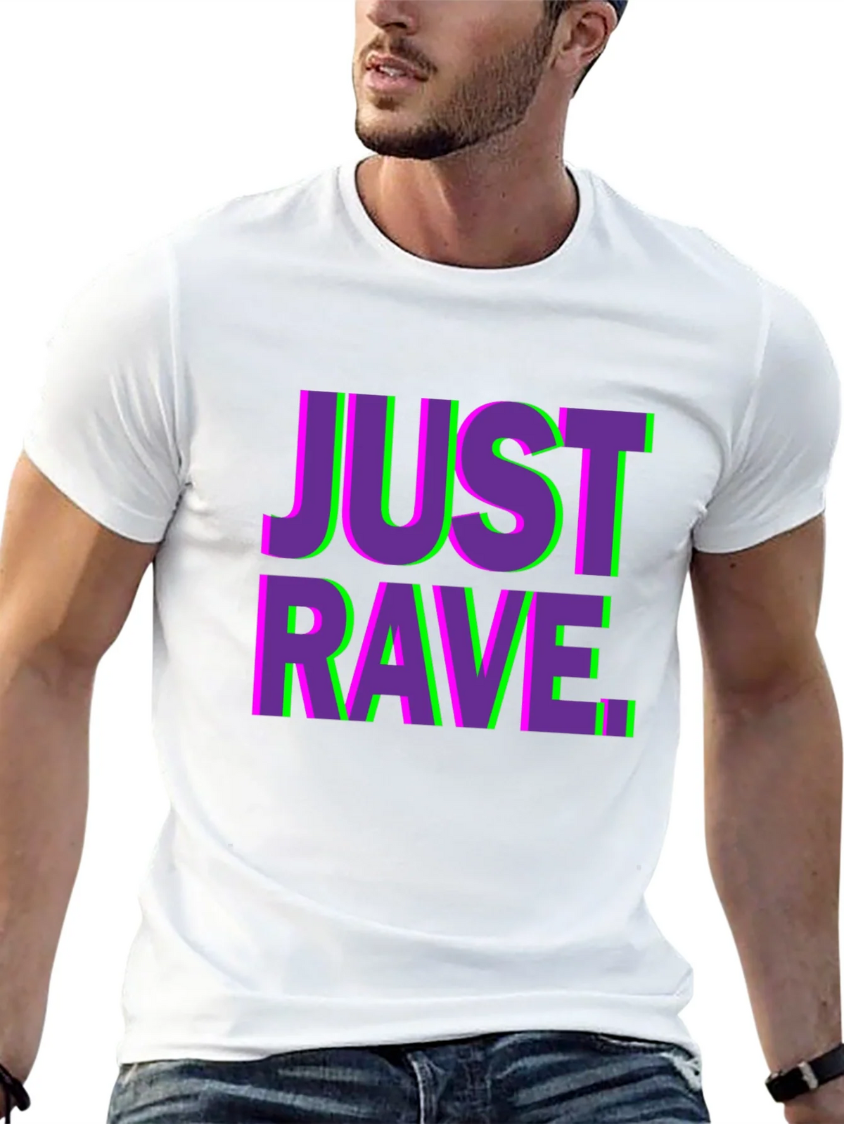Just Rave Graphic T-Shirt - Black Short Sleeve Tee product image 11