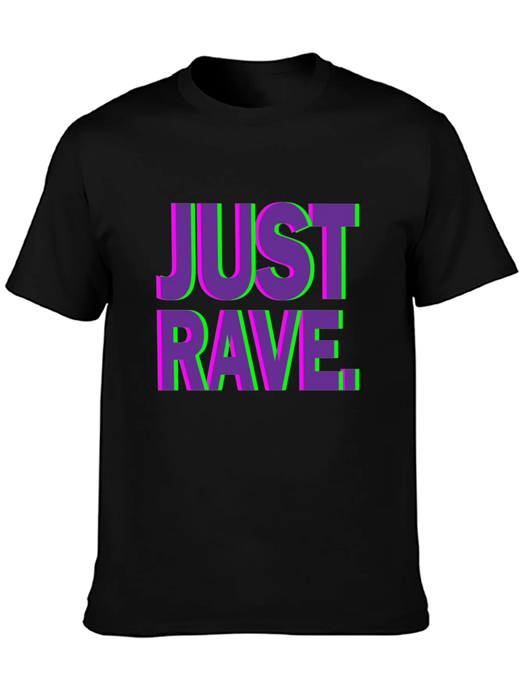 Just Rave Graphic T-Shirt - Black Short Sleeve Tee product image 2