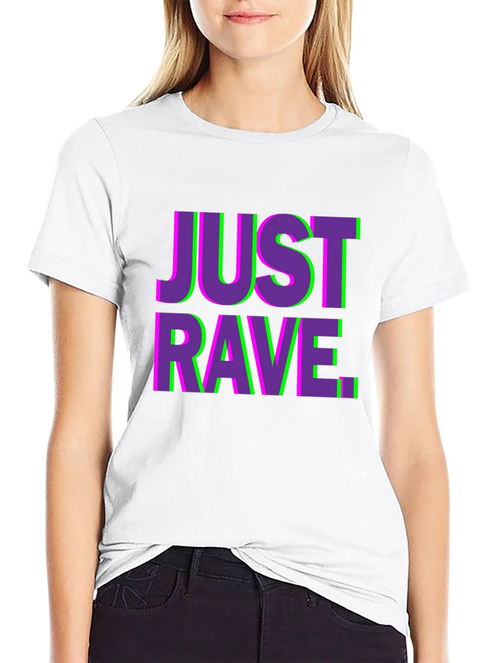 Just Rave Graphic T-Shirt - Black Short Sleeve Tee product image 7
