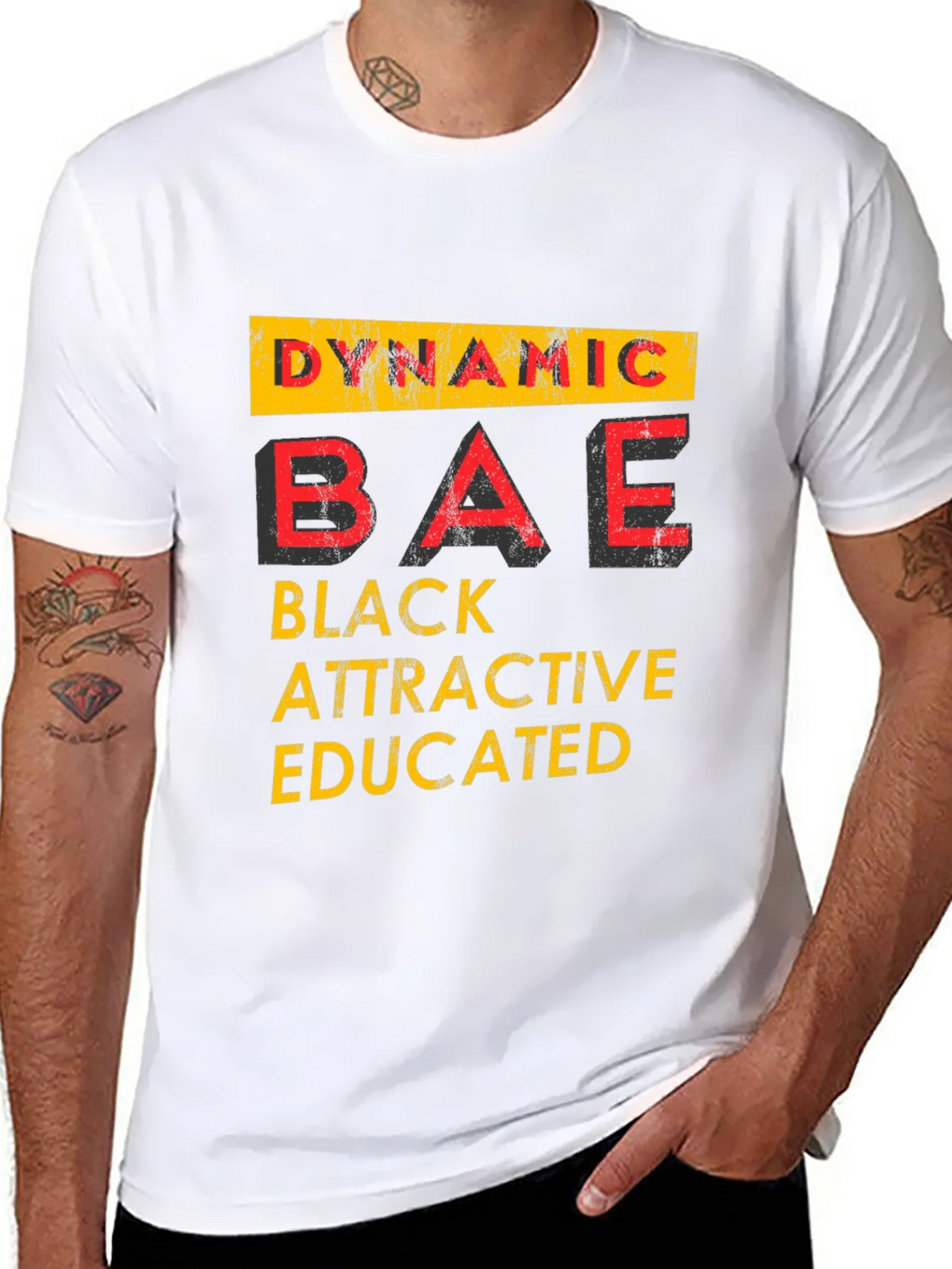 Dynamic BAE Graphic Tee - Black Attractive Educated product image 7