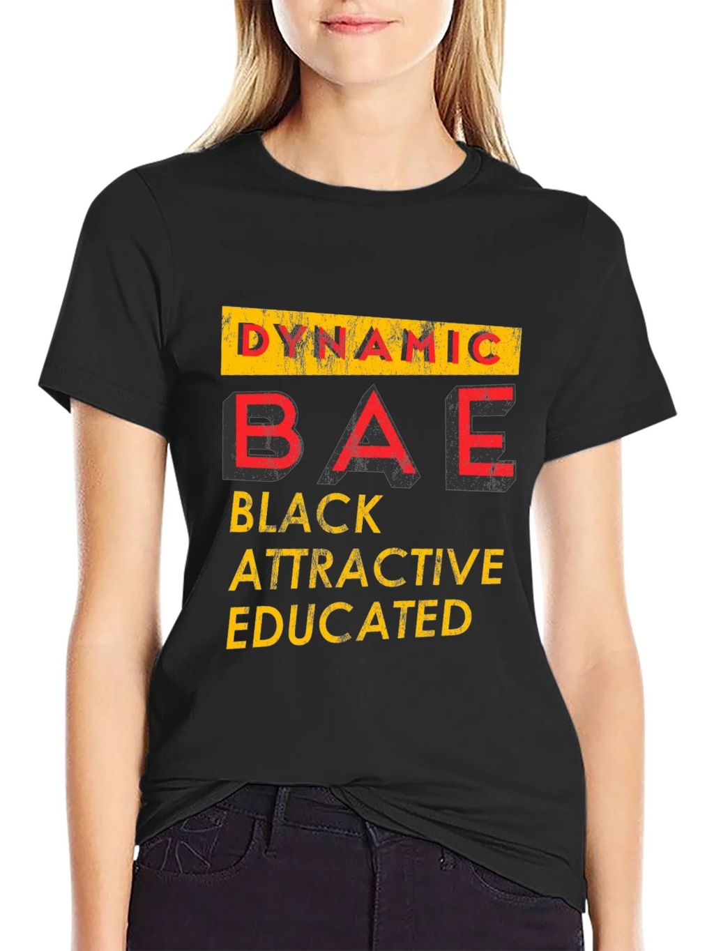 Dynamic BAE Graphic Tee - Black Attractive Educated product image 2