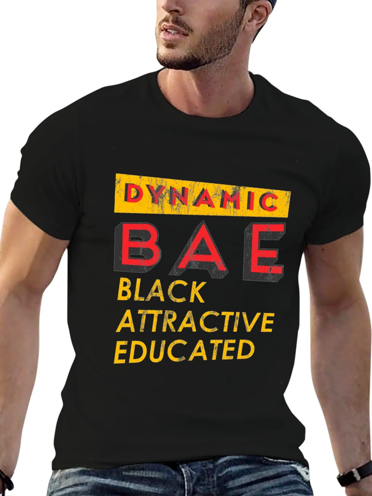 Dynamic BAE Graphic Tee - Black Attractive Educated product image 6