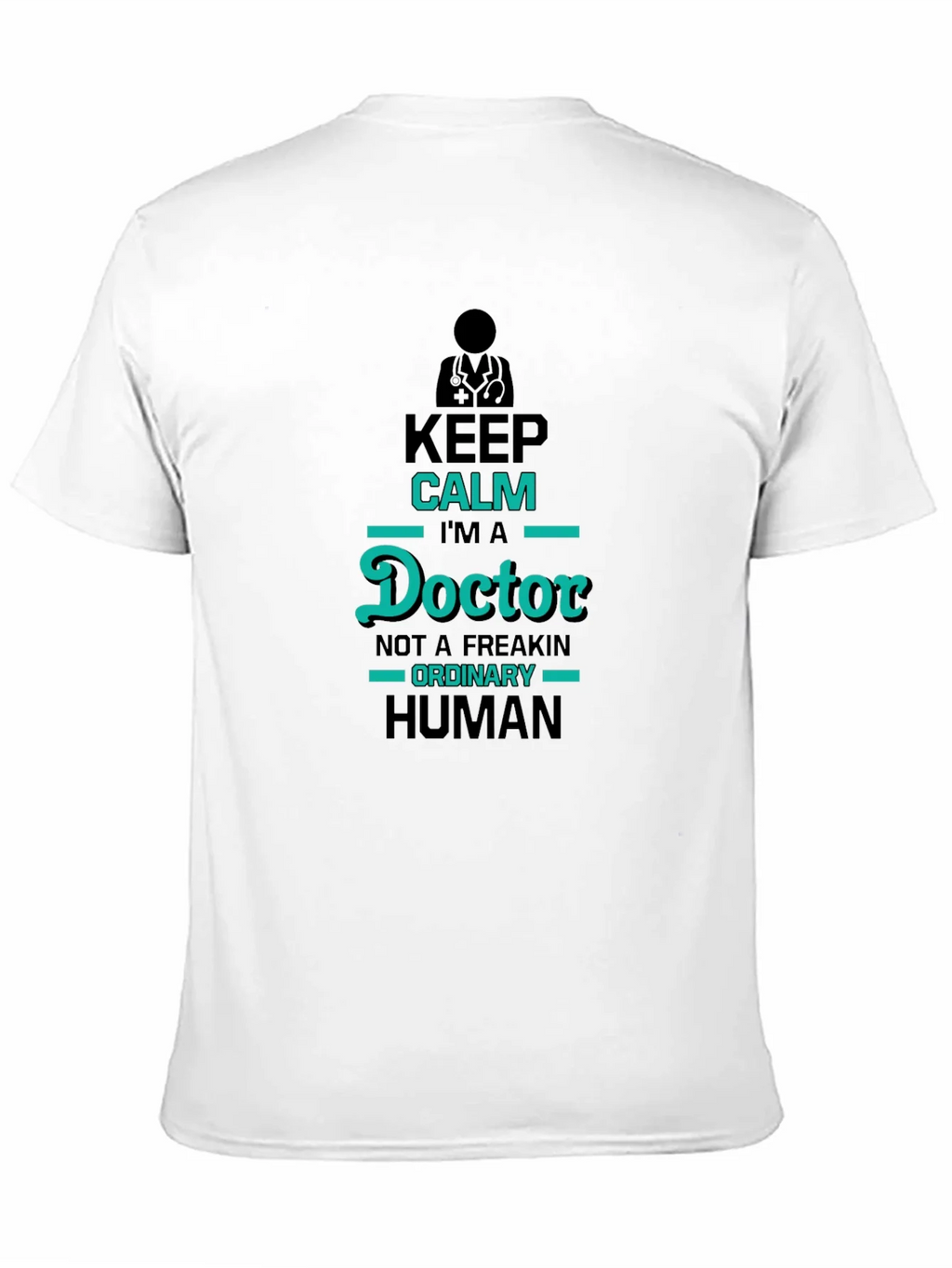 Keep Calm Im A Doctor Black T-Shirt product image 8