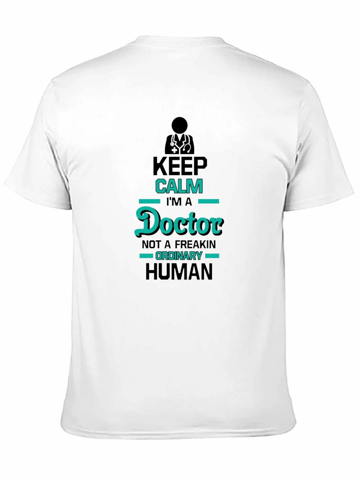 Keep Calm Im A Doctor Black T-Shirt product image 8