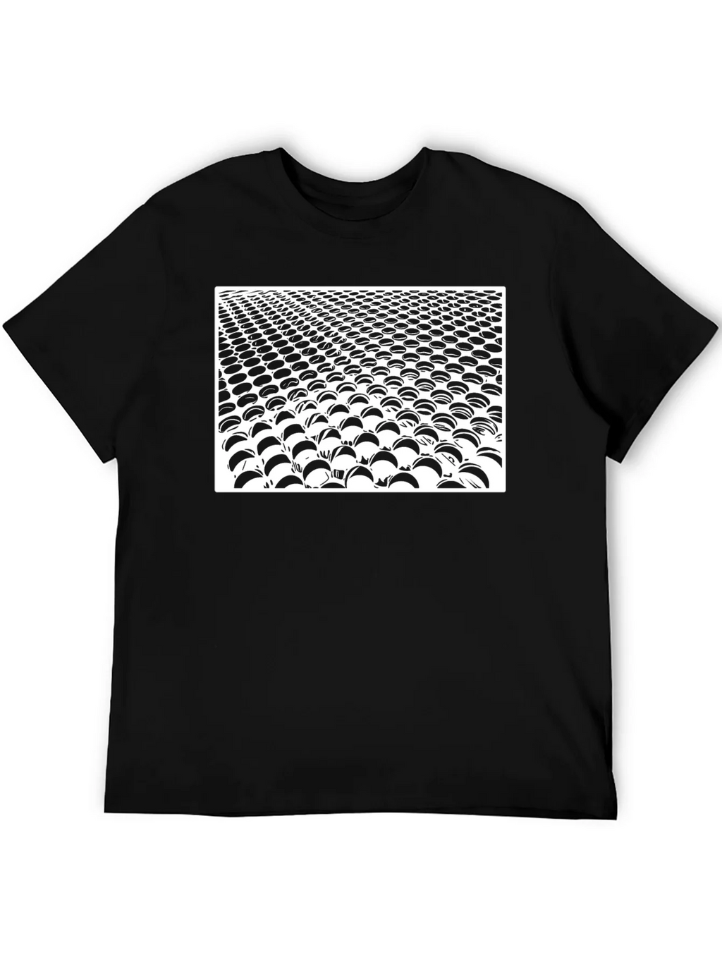 Abstract Black Crew Neck T-Shirt product image 5