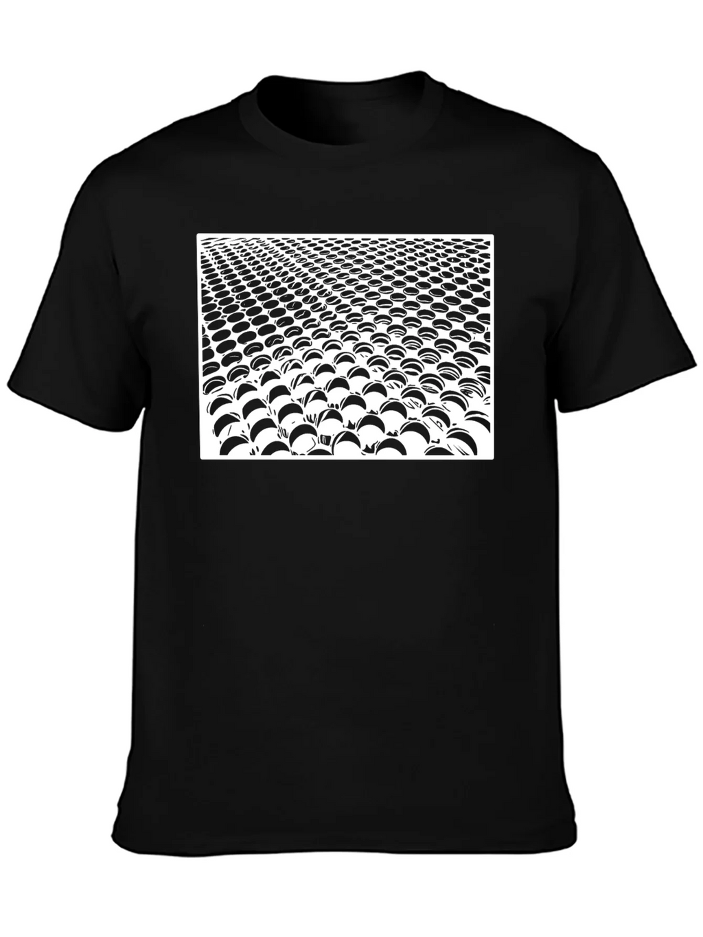 Abstract Black Crew Neck T-Shirt product image 3
