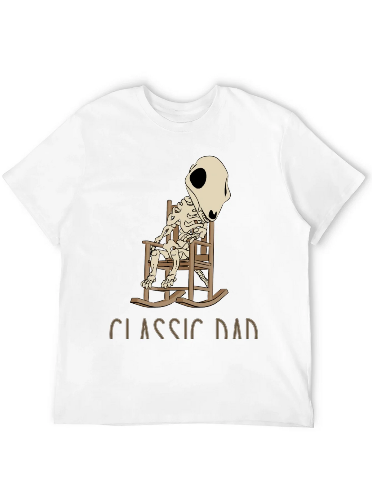 Classic Dad Skeleton Rocking Chair T-Shirt product image 11