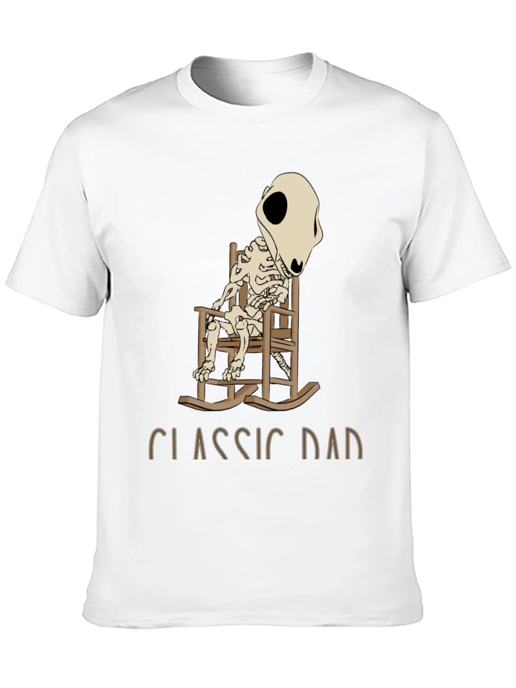 Classic Dad Skeleton Rocking Chair T-Shirt product image 9