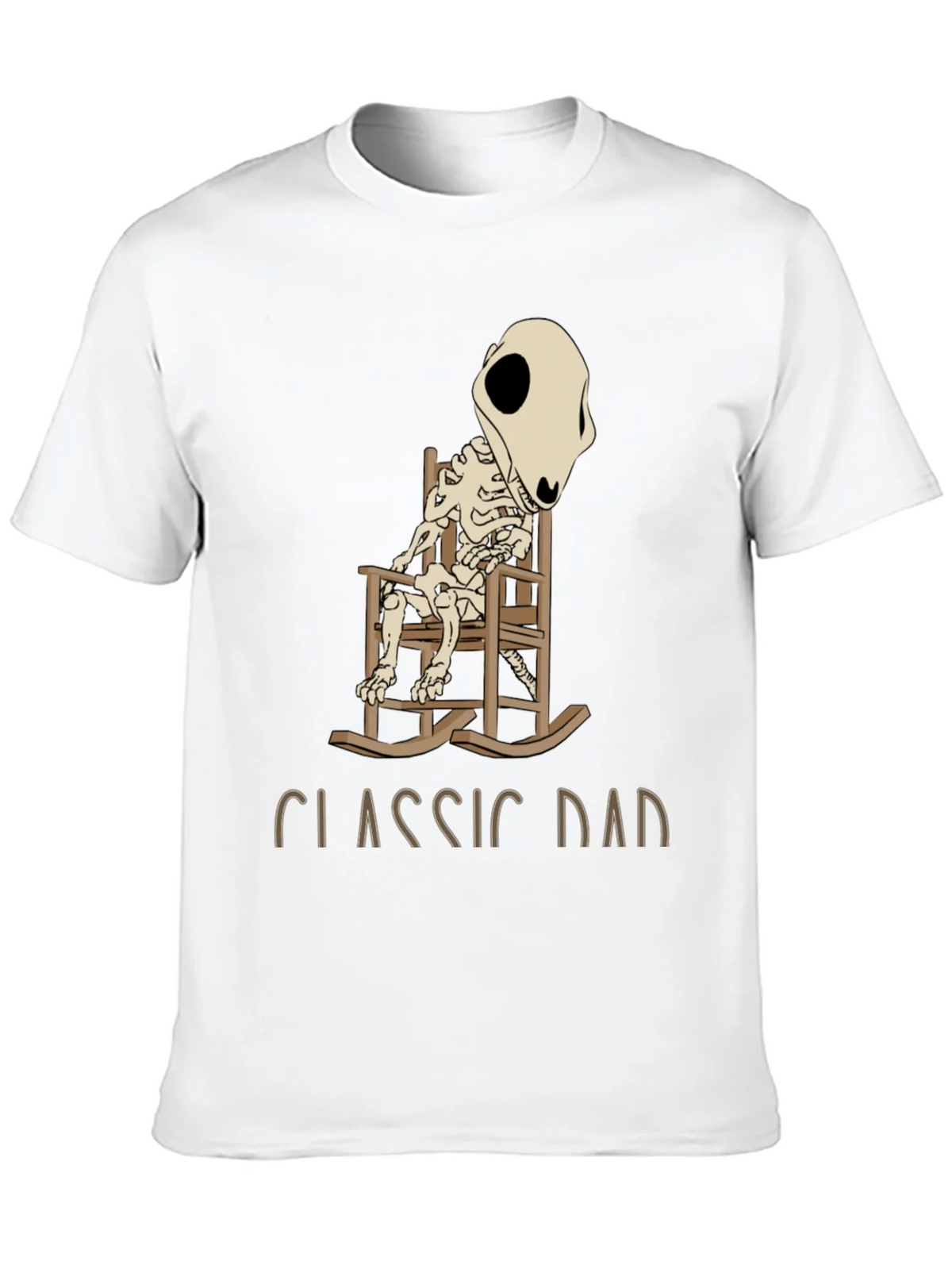 Classic Dad Skeleton Rocking Chair T-Shirt product image 9