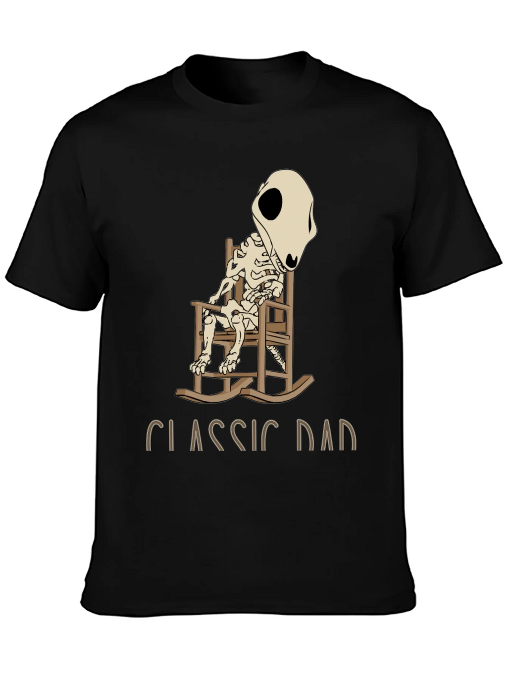 Classic Dad Skeleton Rocking Chair T-Shirt product image 3