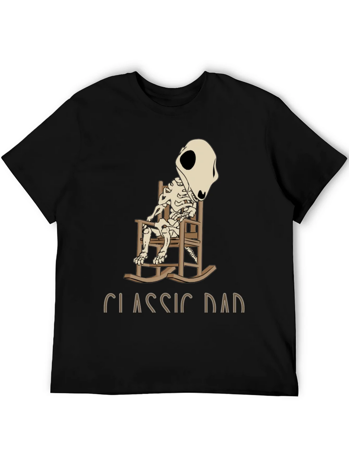 Classic Dad Skeleton Rocking Chair T-Shirt product image 5