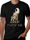 Classic Dad Skeleton Rocking Chair T-Shirt product image 1