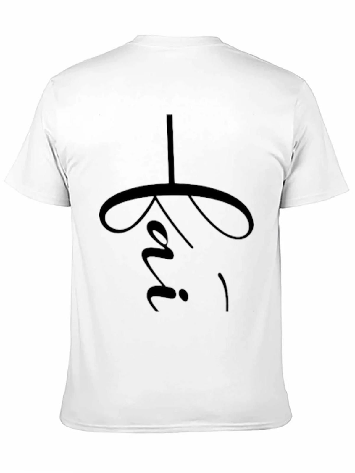 Minimalist Black T-Shirt with Religious Symbol product image 10