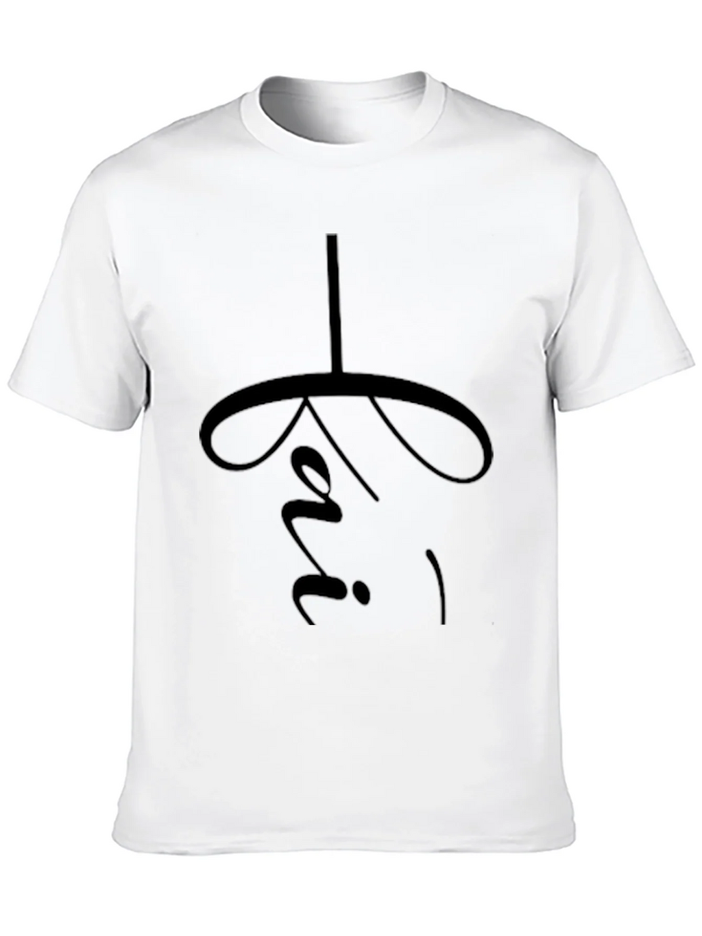 Minimalist Black T-Shirt with Religious Symbol product image 9