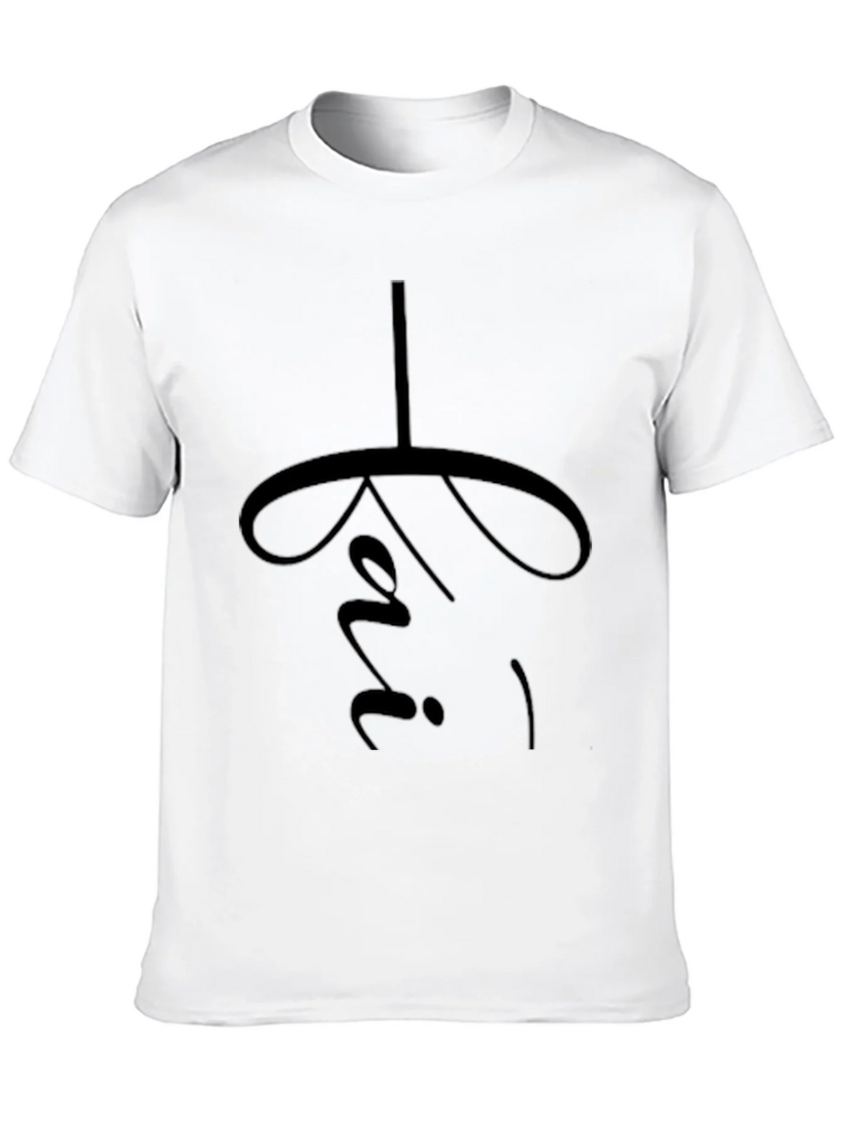 Minimalist Black T-Shirt with Religious Symbol product image 9