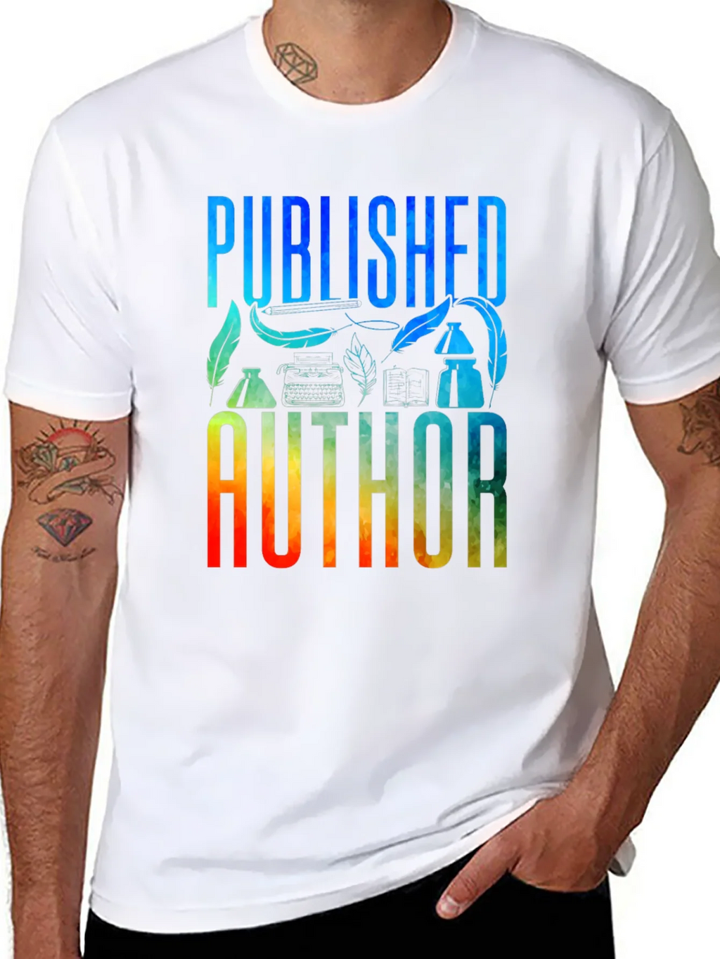 Published Author Graphic T-Shirt - Black product image 6