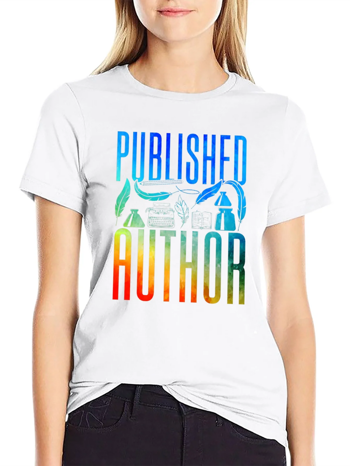 Published Author Graphic T-Shirt - Black product image 7
