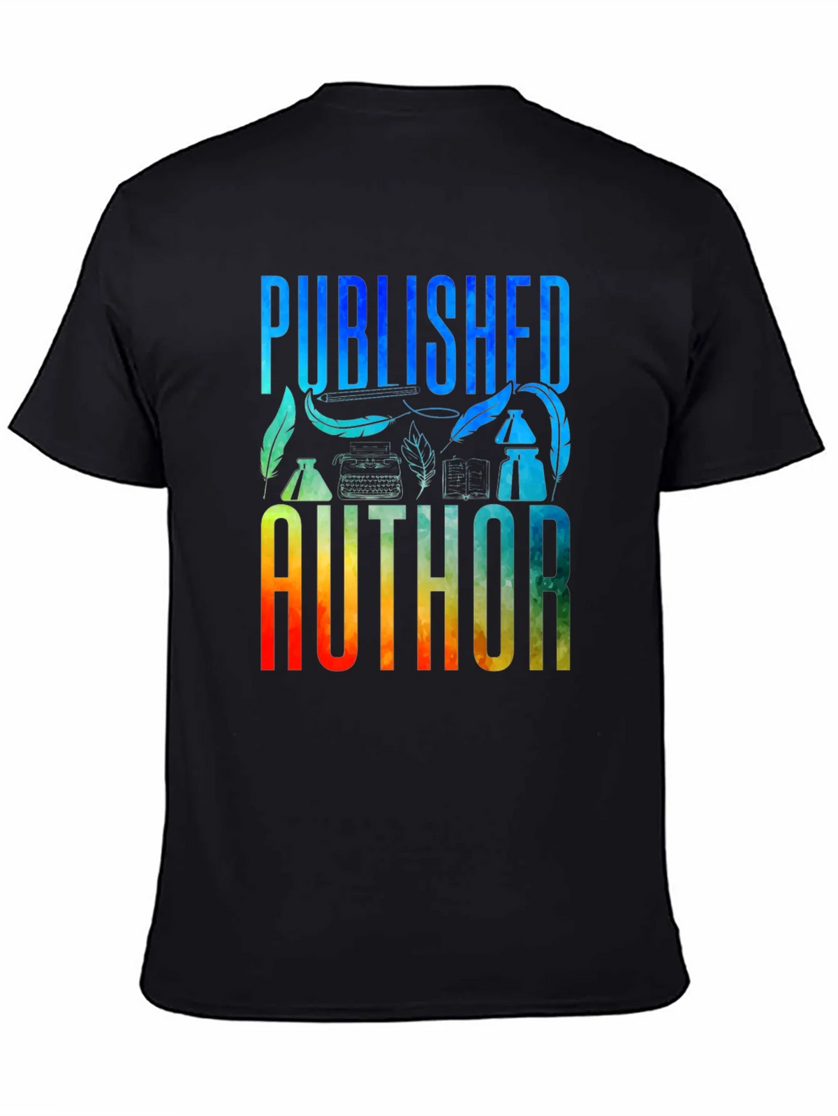 Published Author Graphic T-Shirt - Black product image 3
