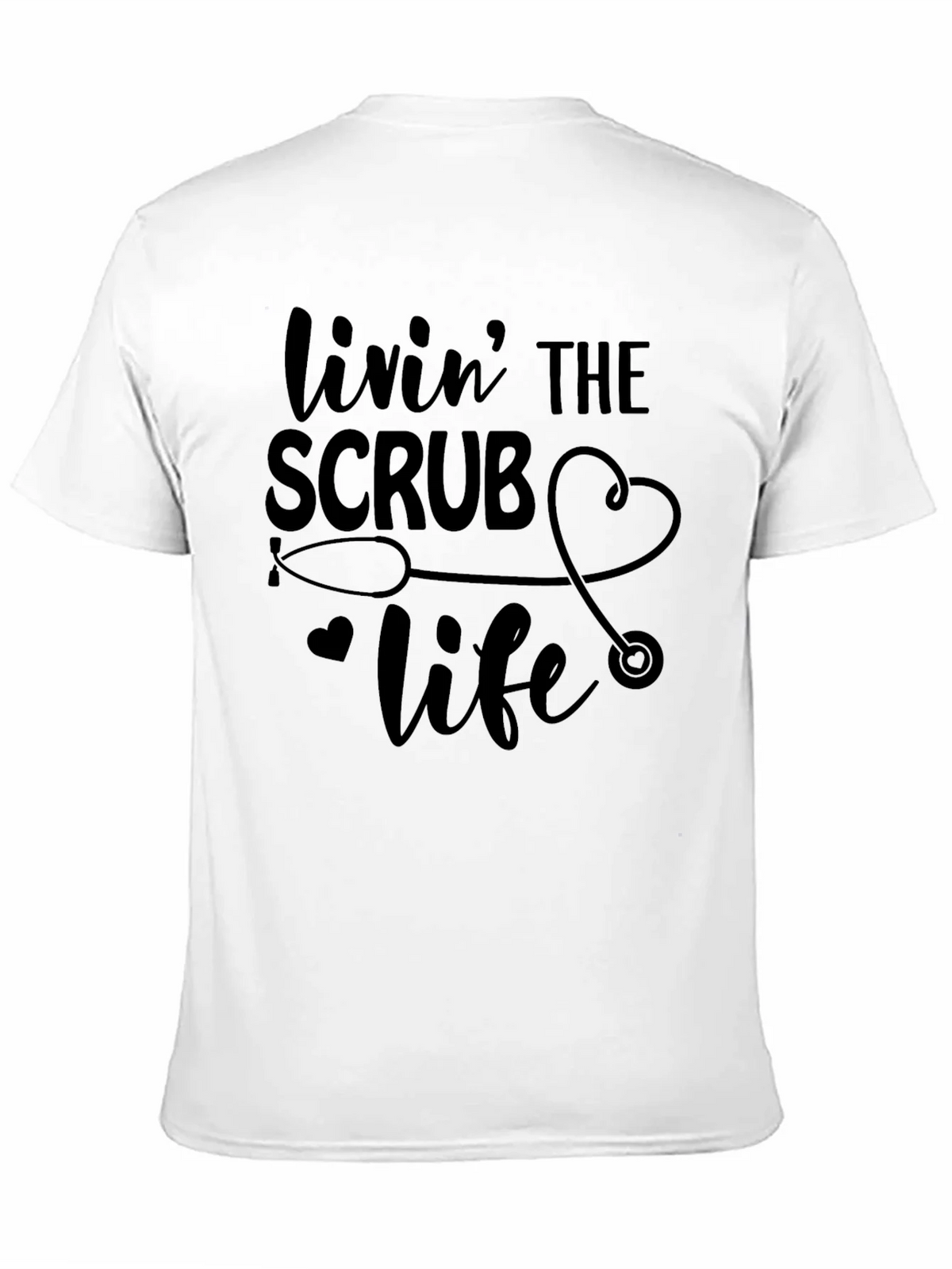 Livin The Scrub Life Black T-Shirt product image 10
