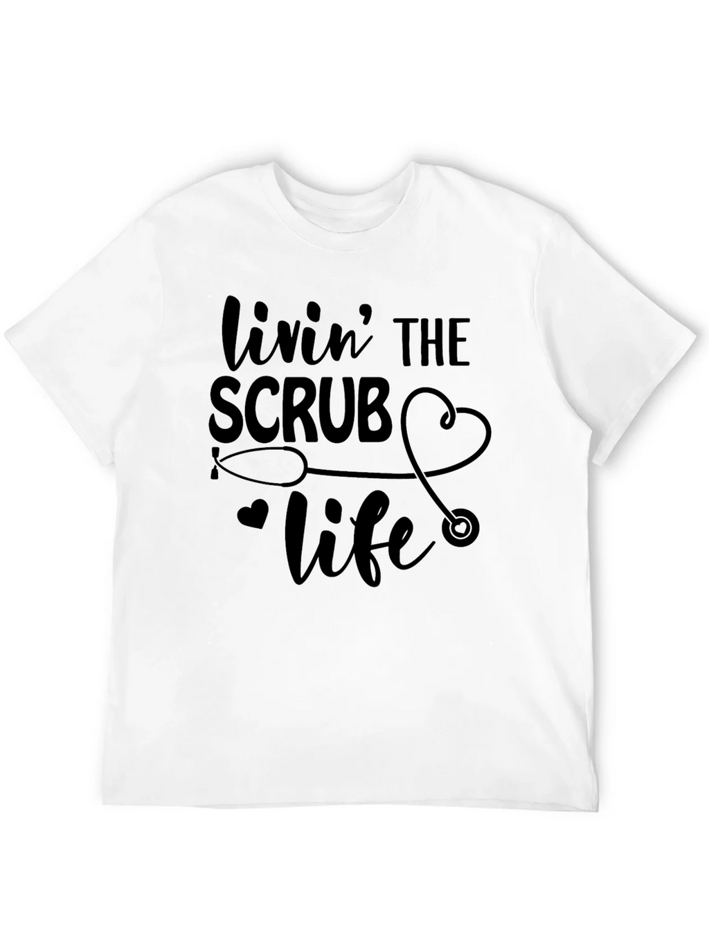 Livin The Scrub Life Black T-Shirt product image 11