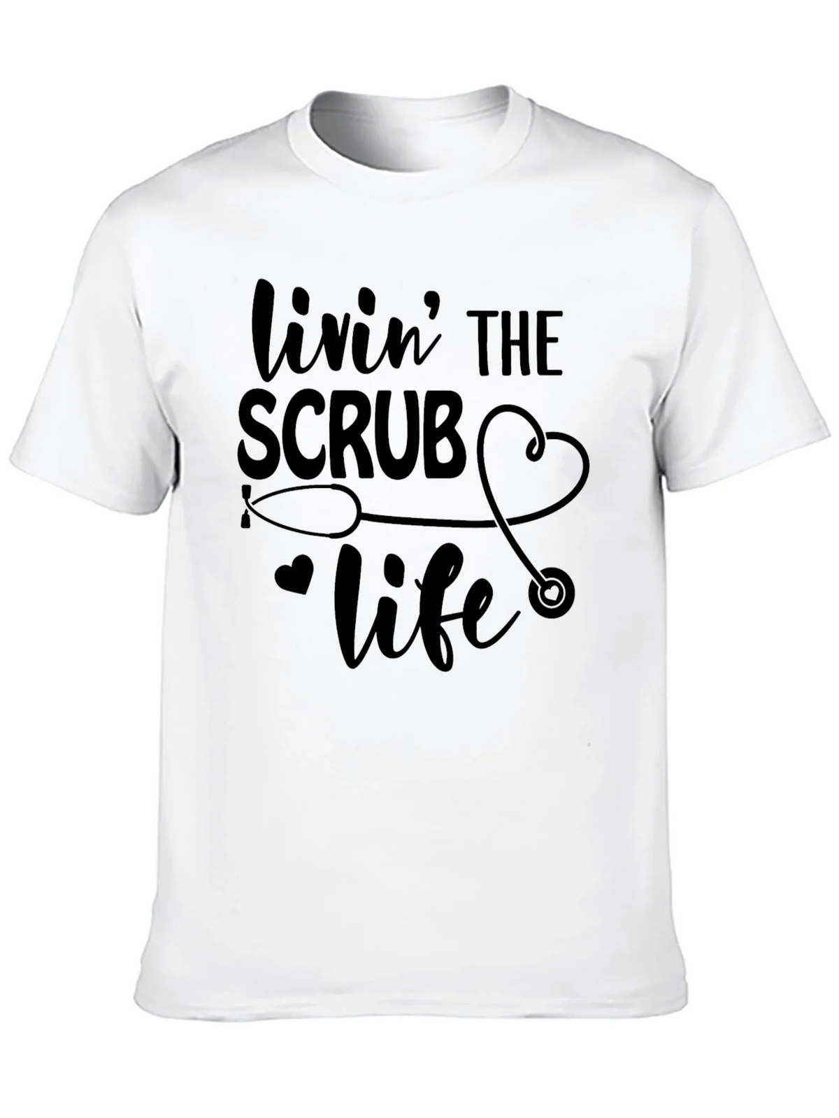 Livin The Scrub Life Black T-Shirt product image 9
