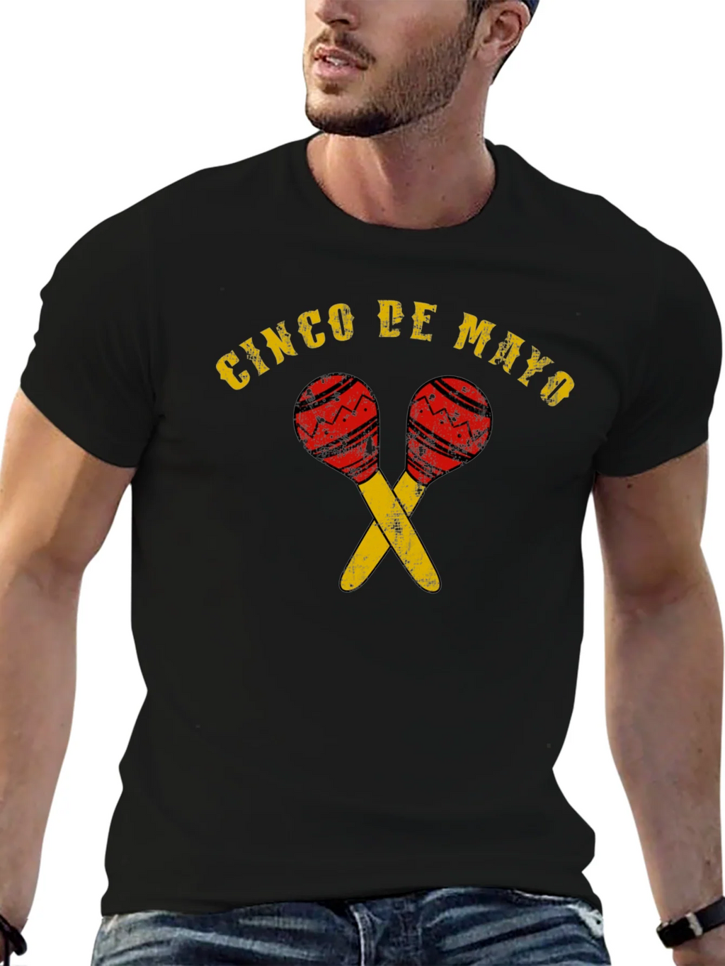 Cinco de Mayo Maracas T-Shirt - Mens Graphic Tee product image 6