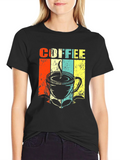 Retro Coffee Graphic T-Shirt product image 1