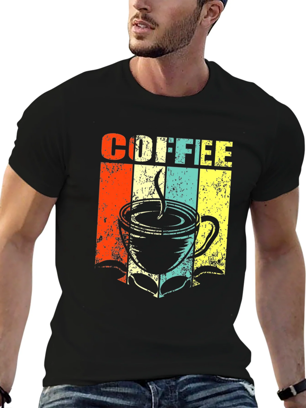 Retro Coffee Graphic T-Shirt product image 3