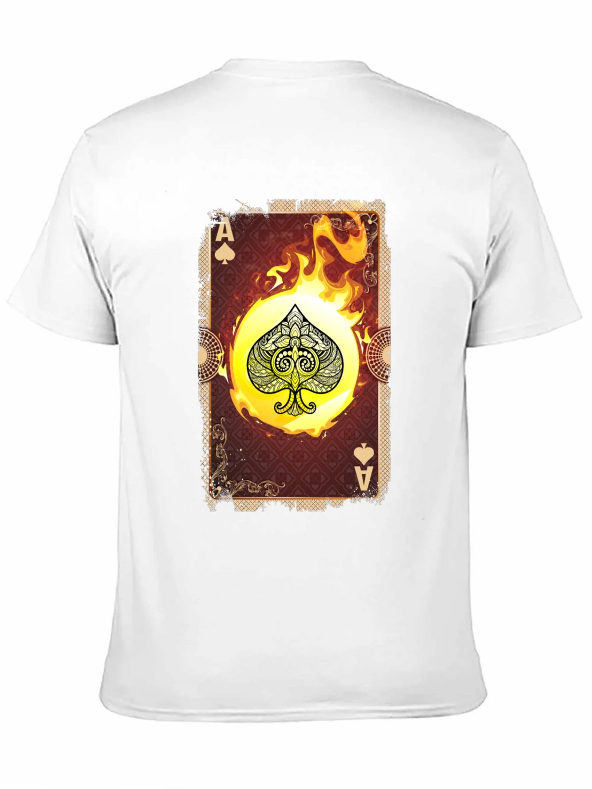 Ace of Spades Graphic T-Shirt - Burning Card Design product image 10
