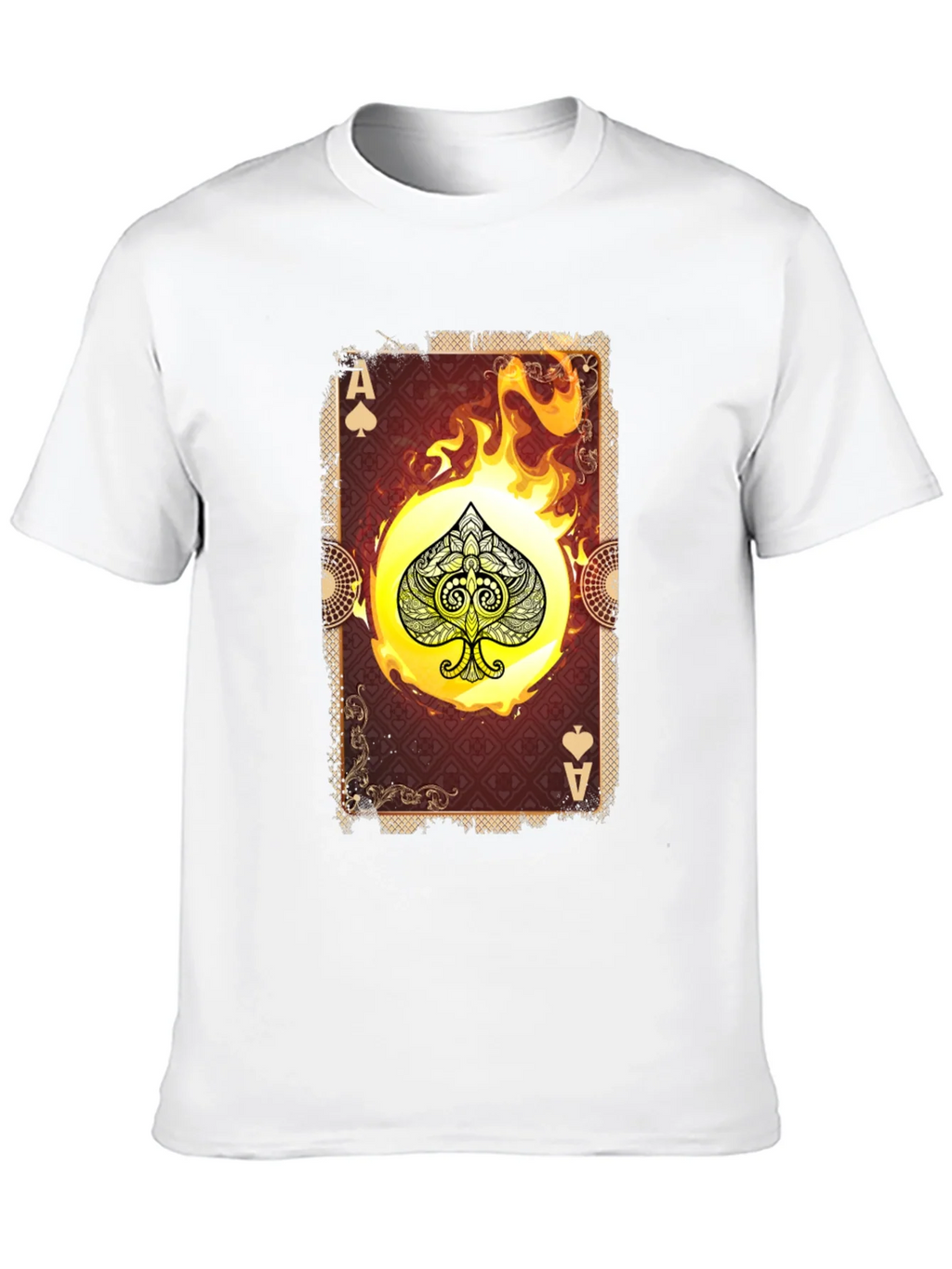Ace of Spades Graphic T-Shirt - Burning Card Design product image 9