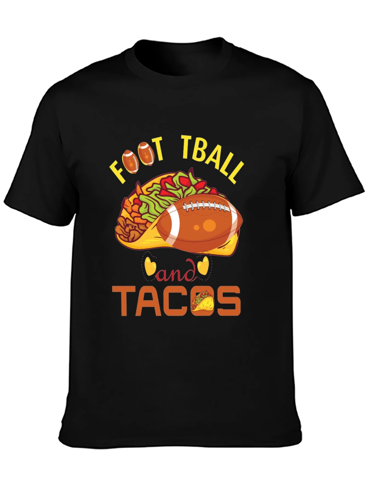 Football and Tacos Graphic Tee product image 3